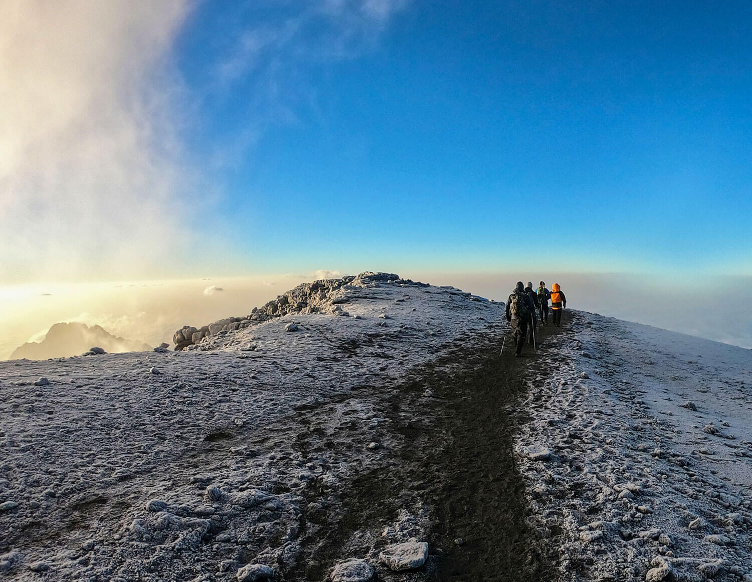Kilimanjaro mountain top